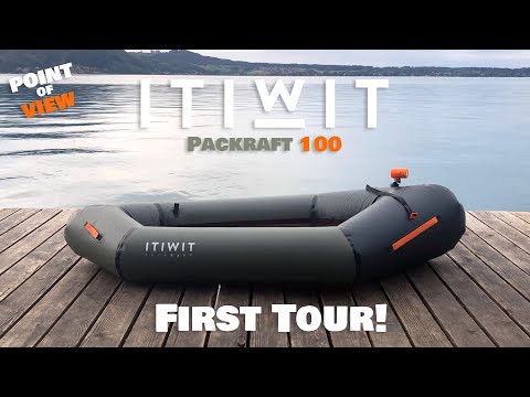 Decathlon - ITIWIT Packraft 100 - Inflating & First Tour: Attersee - Point Of View - Video 1/3