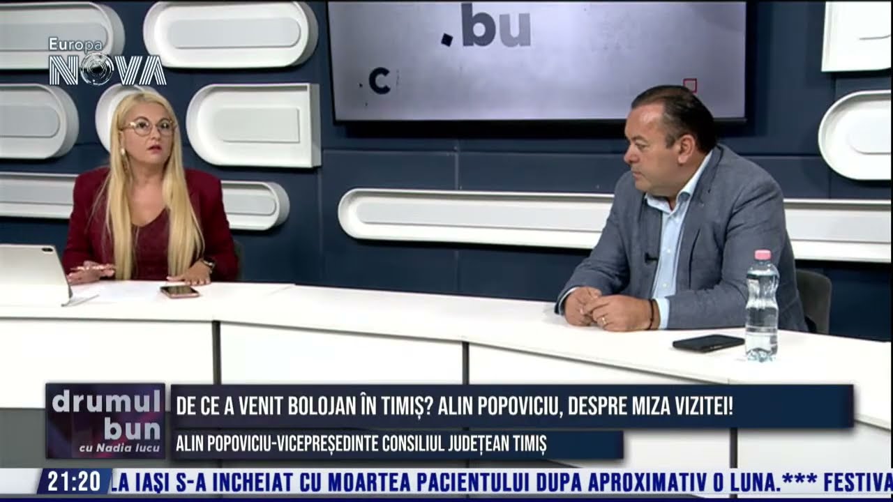 VIDEO (integral) emisiune Drumul Bun cu NADIA IUCU. Invitat:Alin Popoviciu, vicepresedinte CJT