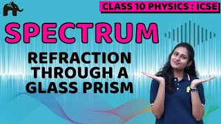 Spectrum Class 10 ICSE Physics | Selina Chapter 6 | Refraction through a glass prism