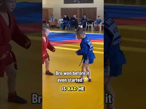Scary Russian Kid in Sambo Match