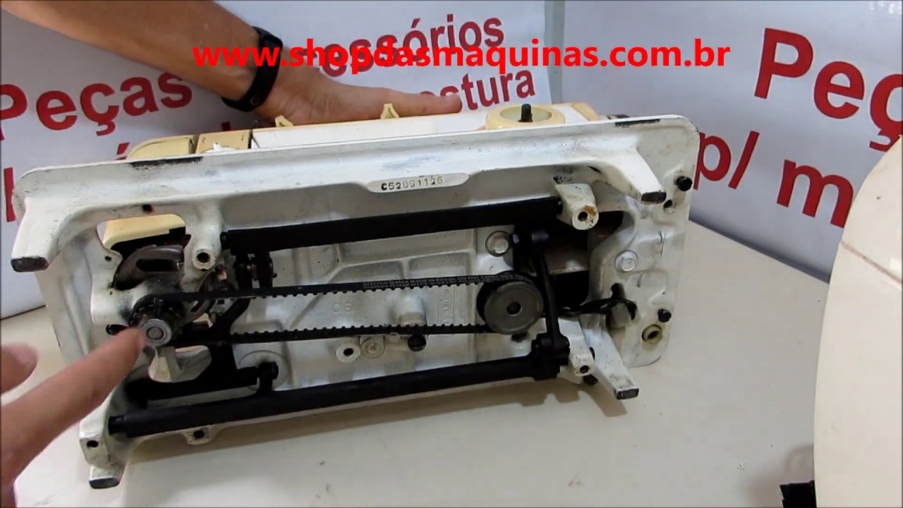 Como regular regular os dentes da Maquina de costura com ponto pequeno video 2 troca dos dentes