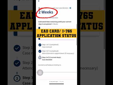 Track your EAD Card/ I-765 Application Status!!