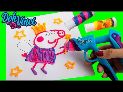 Peppa Pig Play-Doh DohVinci Art Studio Design Peppa Pig with Play Doh Vinci Dibujar con Plastilina