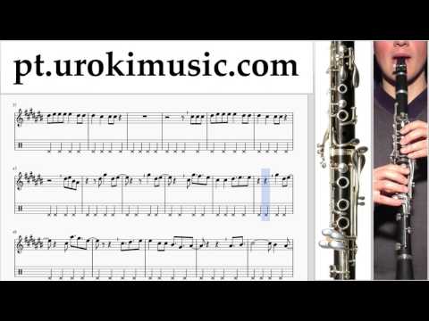 Curso de Clarinete David Guetta, Justin Bieber - 2U Tablatura Parte#2 um-i372