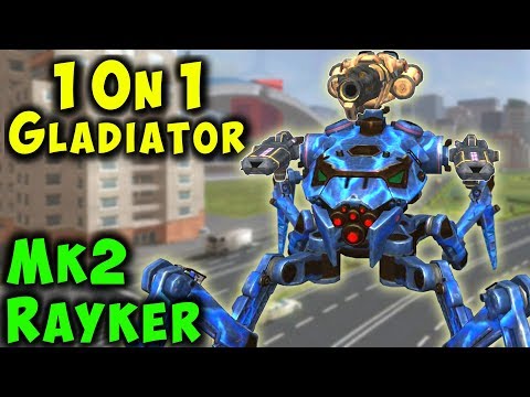 Ultimate 1on1 Gladiator - RAYKER Mk2 Ember Halo War Robots Gameplay WR