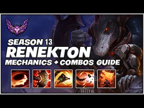 SEASON 13 RENEKTON MECHANICS GUIDE - Animation Cancels / Combos / Theory - [Mastering Renekton]