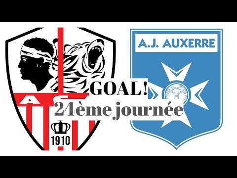 AC Ajaccio - AJ Auxerre [1-(2)] GOAL 18' (Mickaël Le Bihan) 24ème journée 2019/20