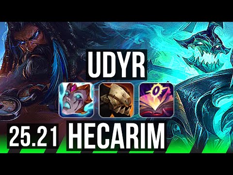 UDYR vs HECARIM (JGL) | 20/0/7, Penta, Legendary, 36k DMG | EUW Diamond | 25.21
