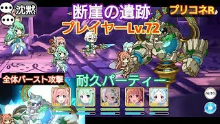 【復帰勢のプリコネR】断崖の遺跡 プレイヤーLv71でクリアした者 耐久パーティー参考