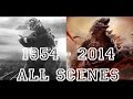 Godzilla all movies [ 1954 to 2014 ] Full scenes and ...