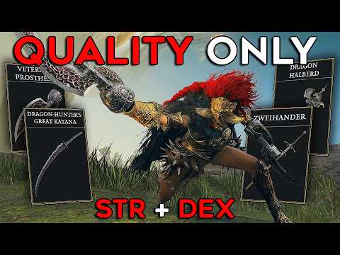 Elden Ring (+DLC) But I Can ONLY LEVEL QUALITY (Str & Dex)