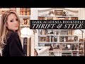 My Dark Academia Library // Thrift Haul & Style with Me