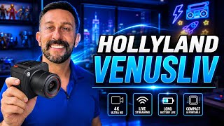 Hollyland VenusLiv Air - 1/1.3" CMOS/F1.05 Custom Lens, 4K 30fps, Built for 24/7 Streaming