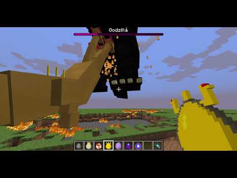 Godzilla (Legends Mod) vs Mythical Creatures Mod | Minecraft Mob Battle