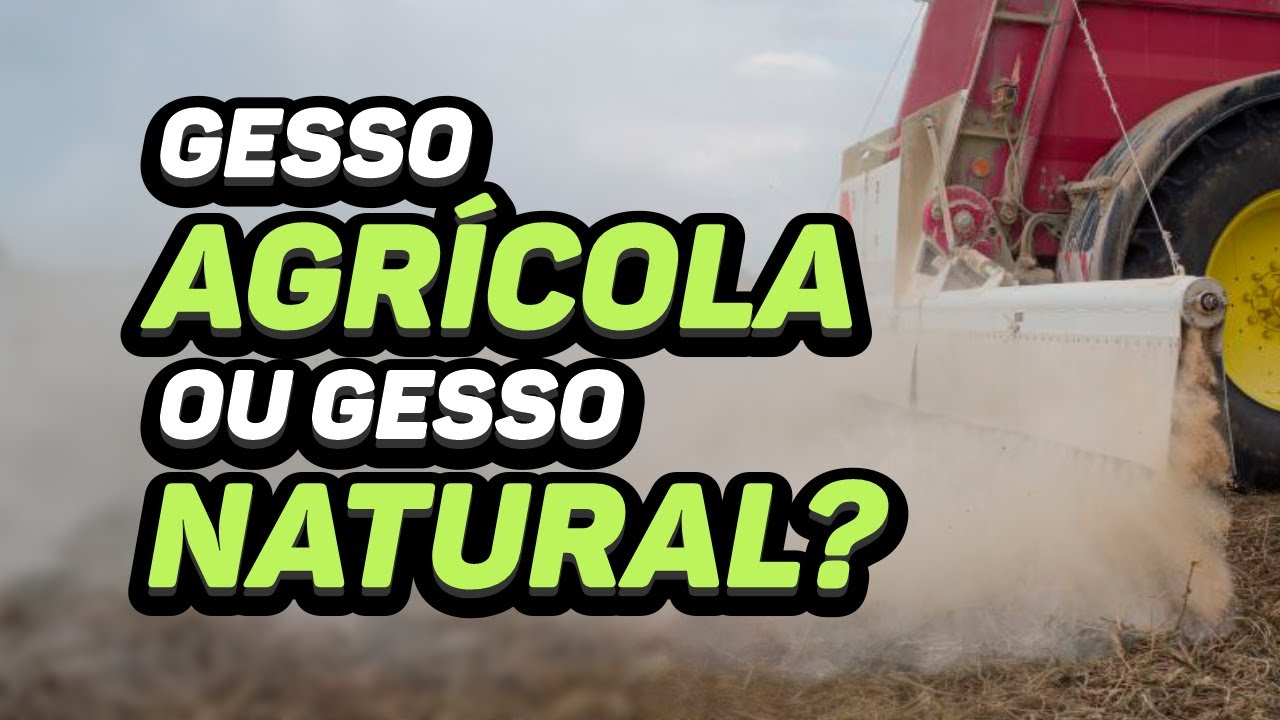 GESSO AGRÍCOLA OU GESSO NATURAL, QUAL UTILIZAR?