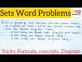 Sets | Sets Word Problems | Solving Problem with Venn Diagram | Sets Class 11
