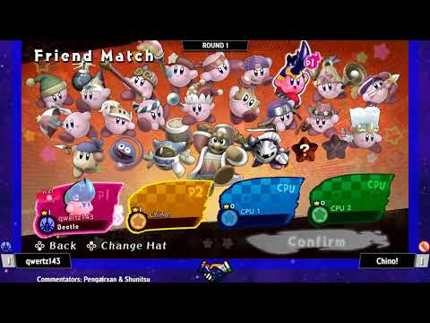 qwertz143 (Beetle/Bell) vs Chino (Beam/Staff) - Kirby Fighters India Tournament #17