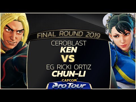 Ceroblast (Ken) vs EG Ricki Ortiz (Chun-Li) - Final Round 2019 - Day 2 Pools - CPT 2019