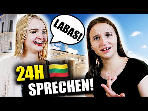 24 Stunden nur LITAUISCH REDEN ! 🇱🇹 - Celina