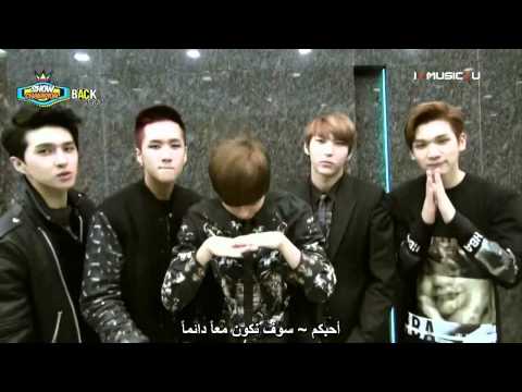 Show Champion BackStage 141129 || Arabic Sub