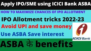 How to apply IPO, SME IPO using ICICI bank ASBA and Zerodha account | IPO Allotment tricks Avoid UPI