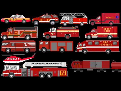 Fire Vehicles 3 - @TheKidsPictureShow
