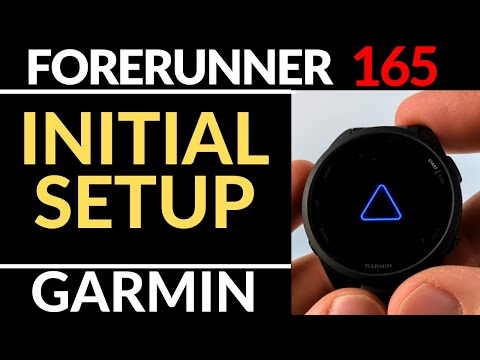 Initial Setup - Garmin Forerunner 165 Tutorial - Getting Started