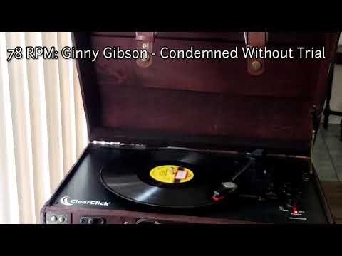 78 RPM: Ginny Gibson - Condemned Without Trial