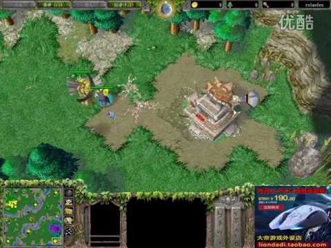 【暴力复古 AC海女猎】魔兽争霸大帝解说 Xixi vs TiuJQY TS