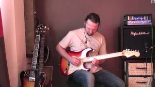 Video thumbnail for 2001 Fender American Deluxe Stratocaster Sunburst + Hughes & Kettner Tubemeister 18 by rollysguitars