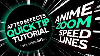 After Effects Tutorial  QUICK TIP  Anime ZOOM Spee