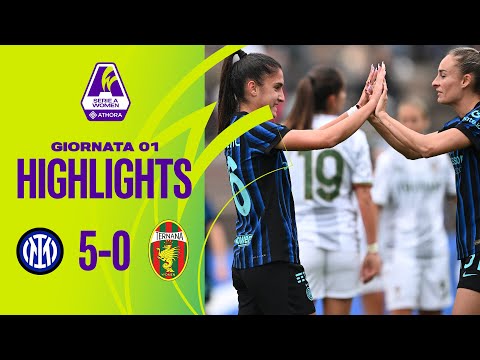 Inter-Ternana W. 5-0 | Tomaselli opens the scoring, Van Dijk closes the scoring | #SerieAWomen
