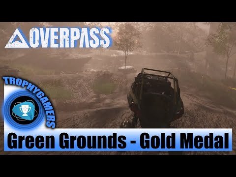 Overpass - Green Grounds - Gold Medal - Obstacle Course - Jungle Ridge - UTV Polaris Pro XP Gameplay