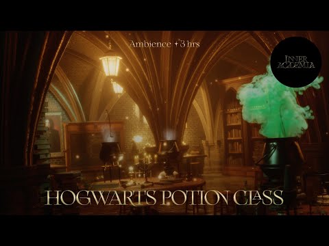 Hogwarts Potion Class ✧.* 3 Hours Harry Potter Ambience ✧.* Focus, Study, Creativity 🔮