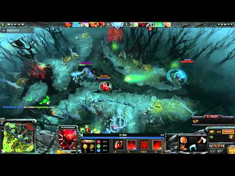 Bloodseeker tower dives then outruns death pulse back to fountain