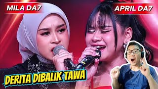 Download lagu April DA7 & Mila DA7 - Derita Dibalik Tawa (D'Academy 8 Grup 4) | DeADSReaction mp3