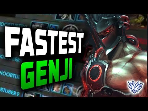 One Dragonblade - Sextuple Kill! Agilities Insane Genji! [ OVERWATCH SEASON 12 TOP 500 ]