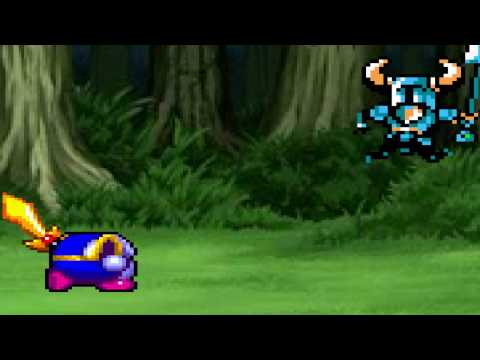 Meta Knight vs Shovel Knight sprite animation