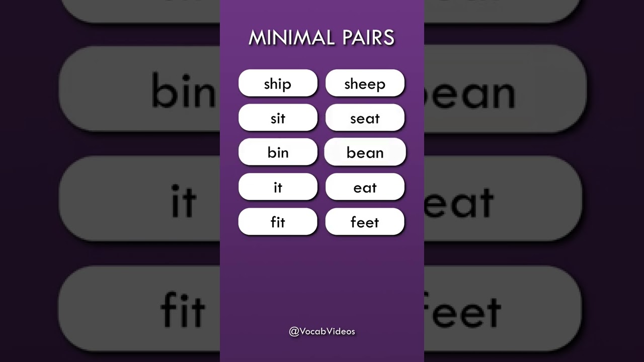Minimal pairs
