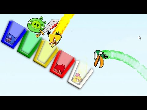 Angry Birds Drink Water 2 - SHOOT BIRDS TO COLOR CUP OF WATER WALKTHROUGH!