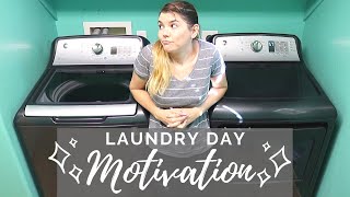 WASHING Laundry Day & CLEAN Sheet Day // Cleaning Motivation // Cleaning Mom