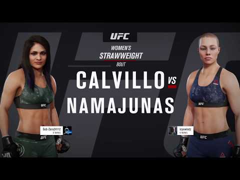 EA Sports UFC 3  Cynthia Calvillo VS Rose Namajunas