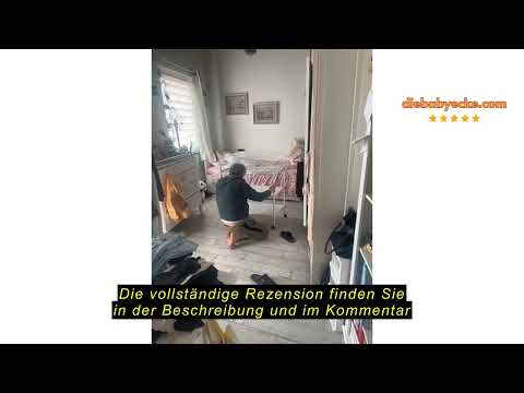 Produktbewertung OHMG Baby Wickelkombi Klappbare Wickelkommode,Wickeltisch mit Rollen,Mobiler Wickel