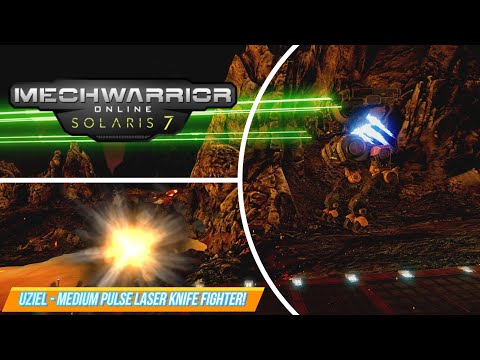 Mechwarrior Online - Uziel Medium Pulse Laser Knife Fighter!