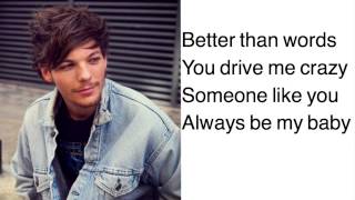 Better Than Words- One Direction (lyrics w/ pictures)