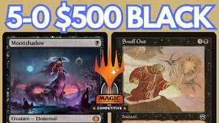 5-0 WITH A $500 LEGACY DECK! Mono Black Moonshadow with NO RESERVE LIST cards. MTG League