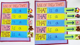 Use of THIS/THAT tlm||How to make English tlm|| tlm for primary|| DIY || easy tlm for school project