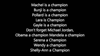 DJ BRAVO'S  CHAMPION (LYRICS ON SCREEN )