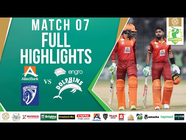 Full Highlights | Allied Bank Stallions vs Engro Dolphins | Match 7 | Bahria Town Champions Cup 2024