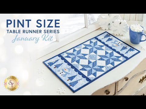Pint Size Table Runner - January | a Shabby Fabrics Tutorial